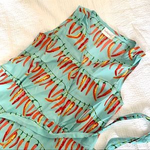 SoHo Chick romper with chili pepper print